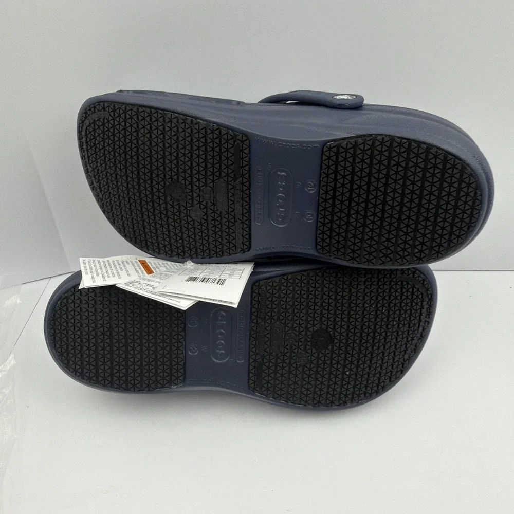 Crocs Bistro Pro Clogs Mens 10; Womens 12 - Navy Blue/Slip-Resistant - NEW